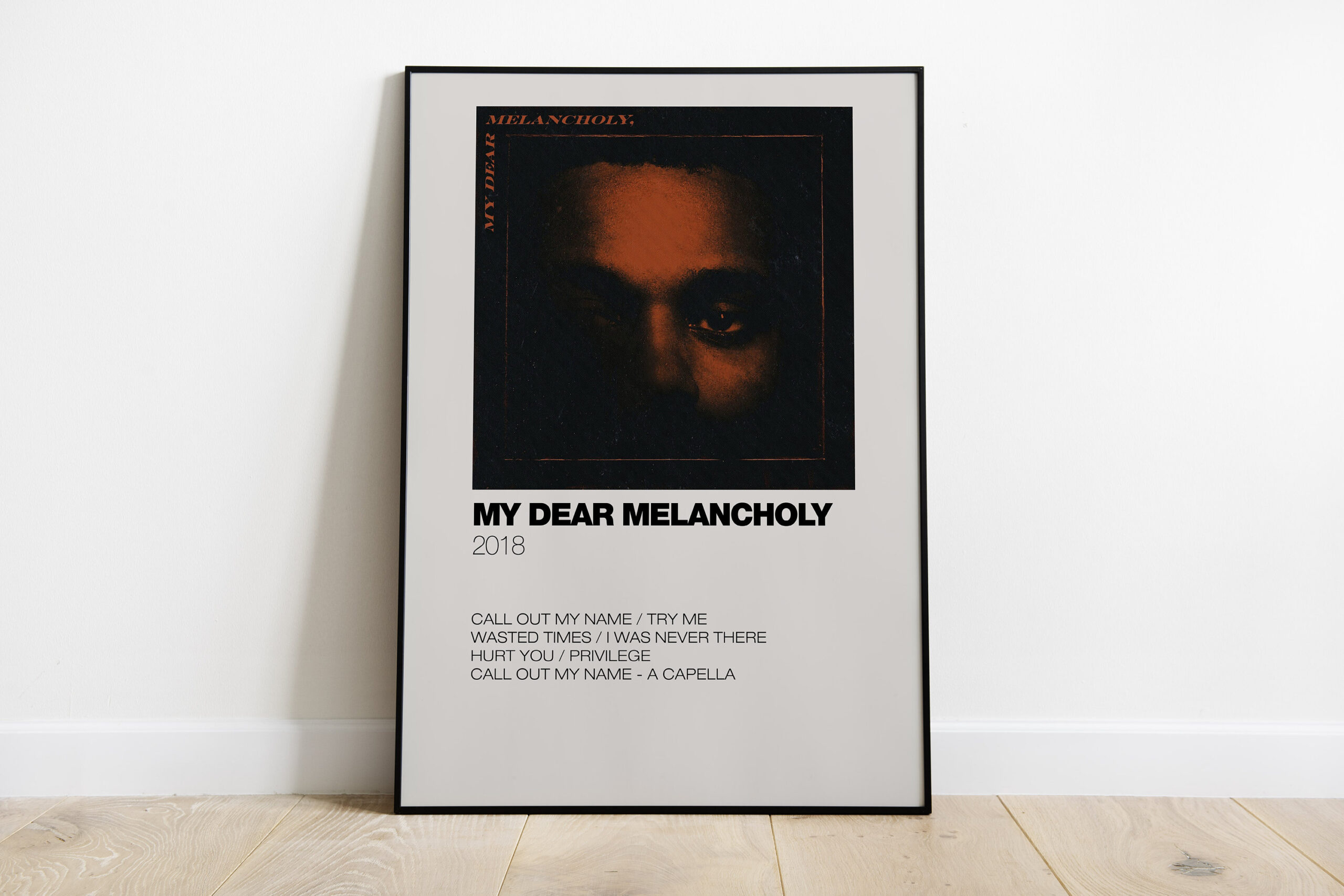 The Weeknd Album Minimalist Polaroid Poster