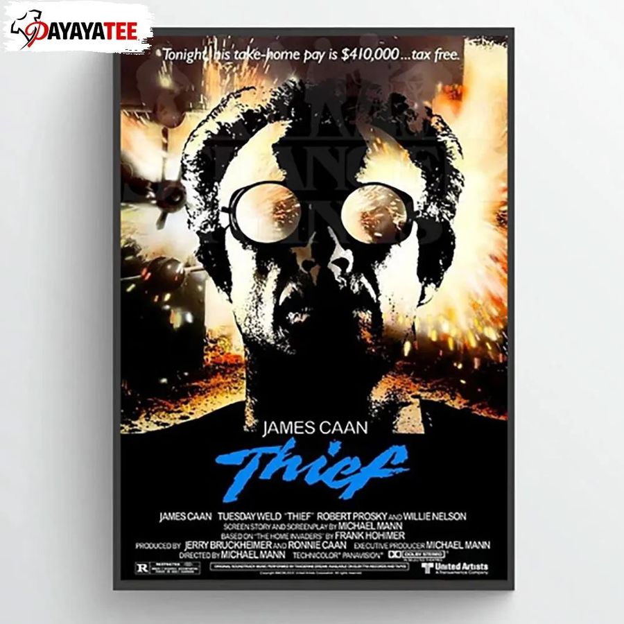 Thief 1981 Original Movie Poster Rip James Caan Wall Art