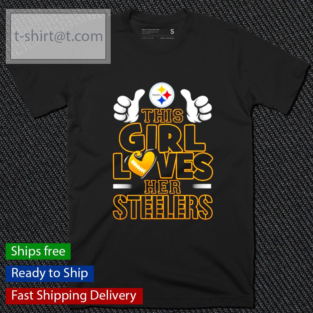 This girl loves her Steelers shirt