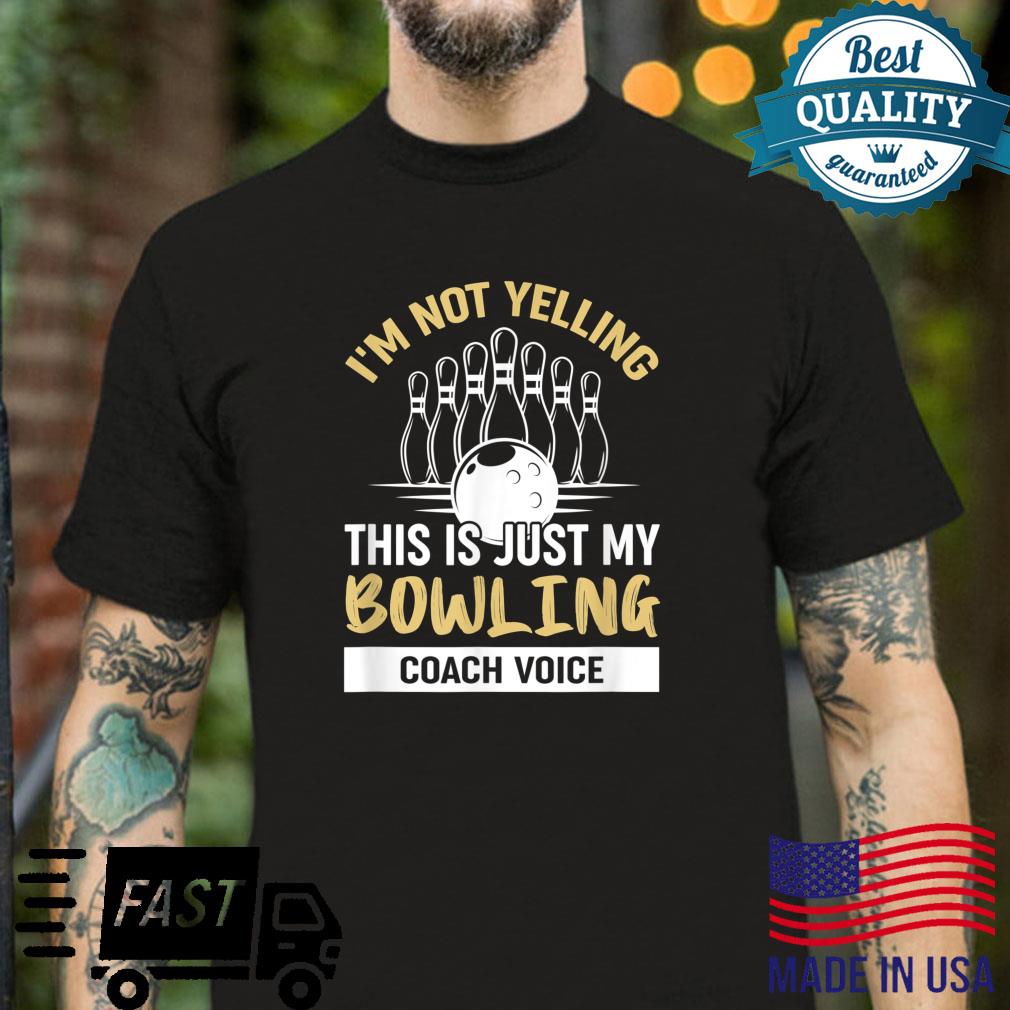 This Is Just My Bowling Coach Voice Bowl Bowlers Shirt