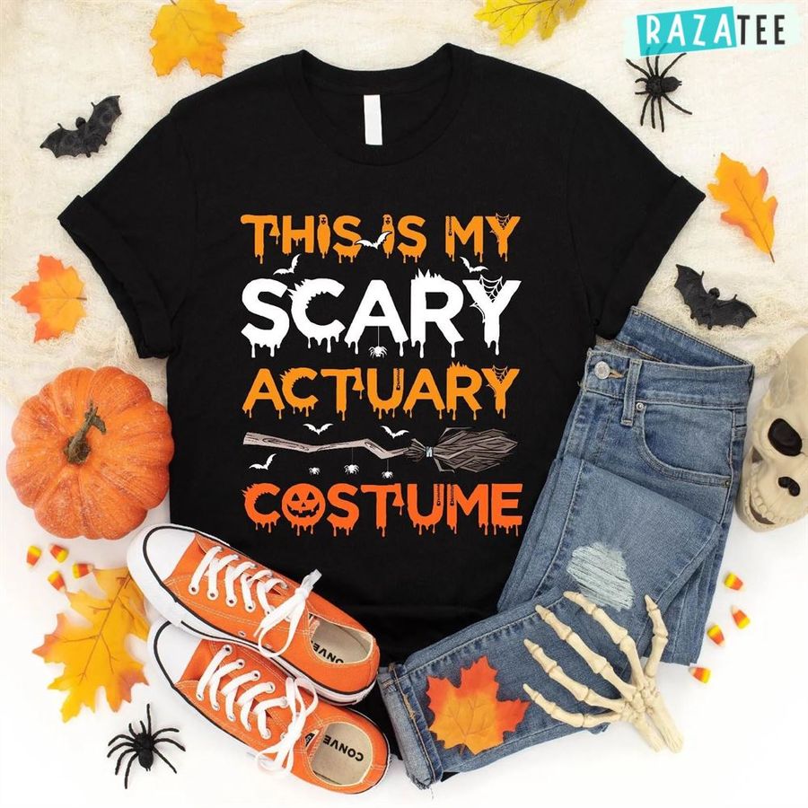 This Is My Scary Actuary Costume Halloween Gifts T-Shirt For Men Women