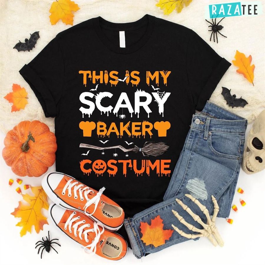 This Is My Scary Baker Costume Halloween Gifts T-Shirt For Men Women
