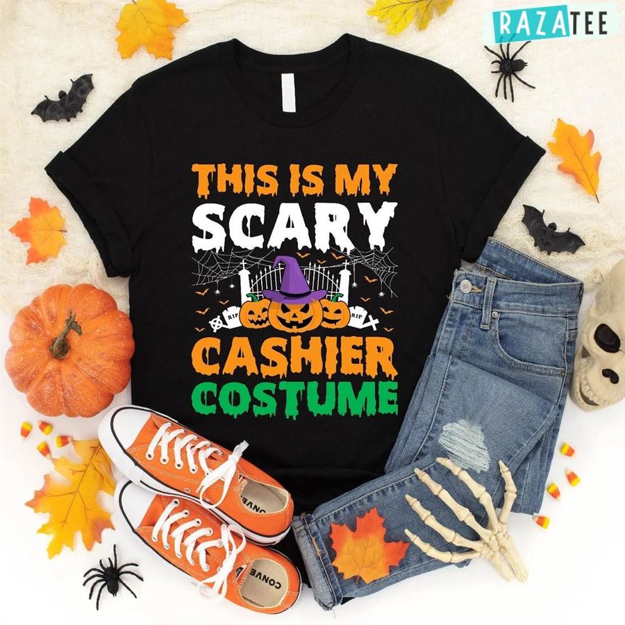 This Is My Scary Cashier Costume Halloween Tshirt for Men Women