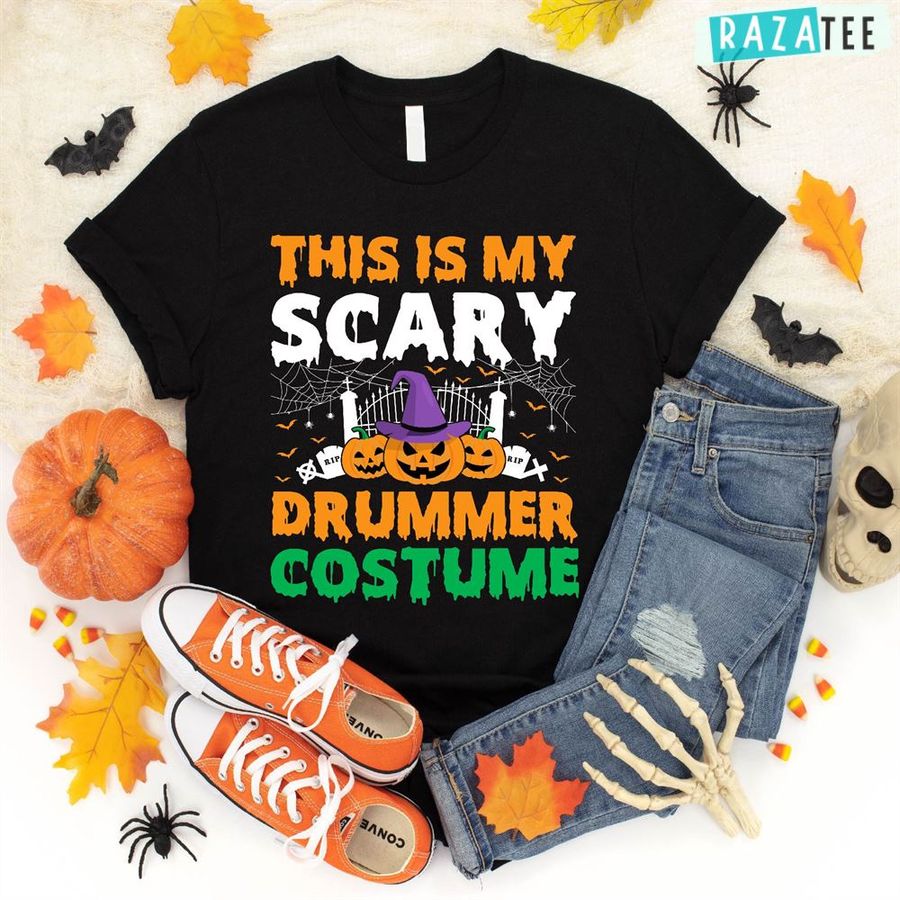 This Is My Scary Drummer Costume Halloween TShirt
