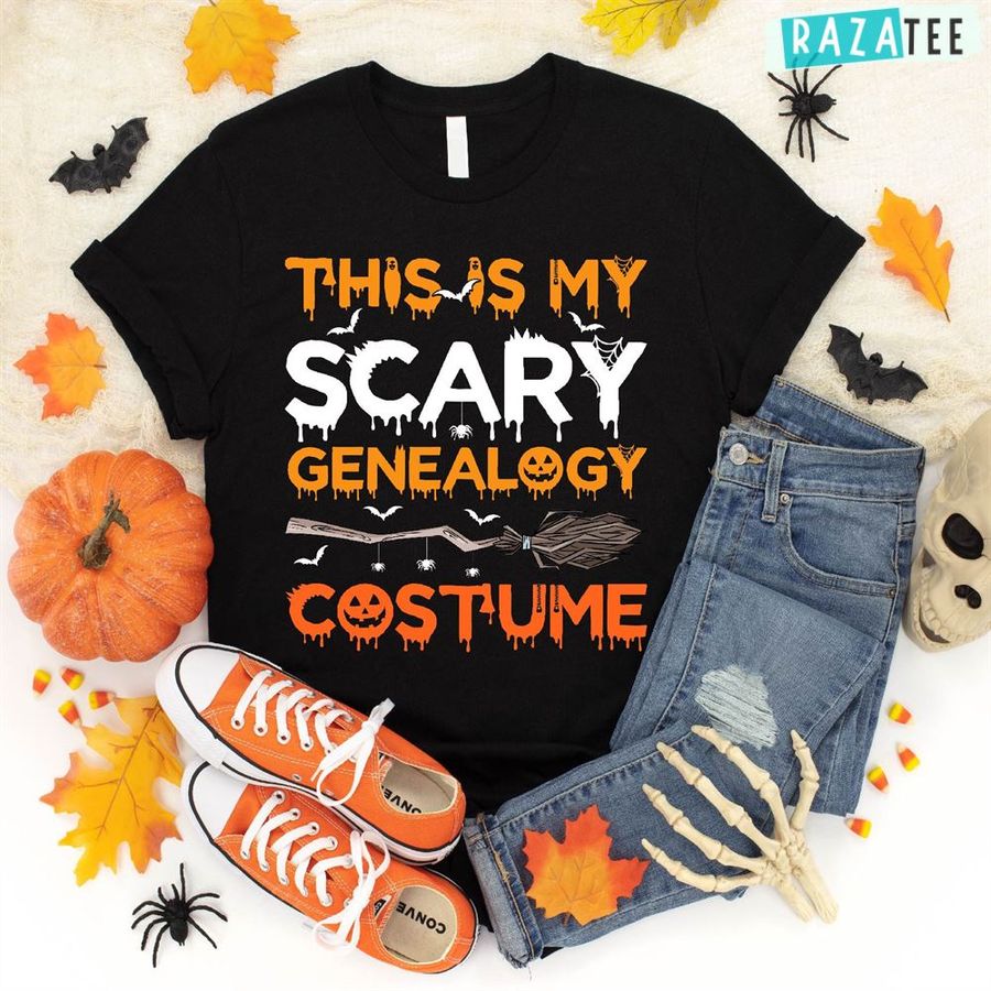 This Is My Scary Genealogy Costume Halloween Gifts Shirt