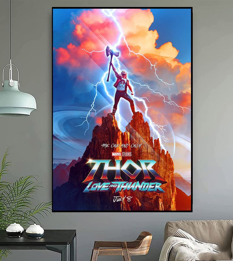 Thor Love And Thunder Fan Poster No Framed,Gift For Marvel Fans,Painting Hand Made Posters Print Wall Art Home Decor,No Frame Poster