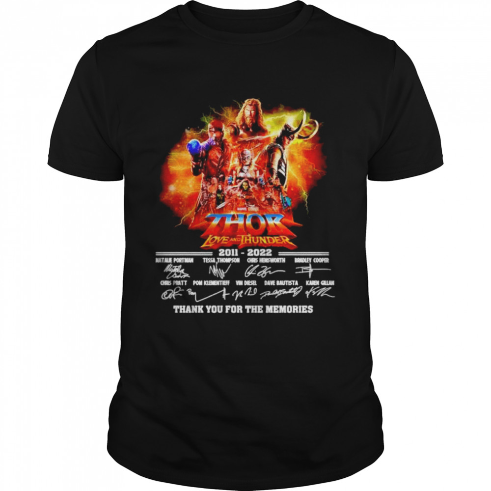 Thor Love And Thunder Thank You For The Memories Shirt