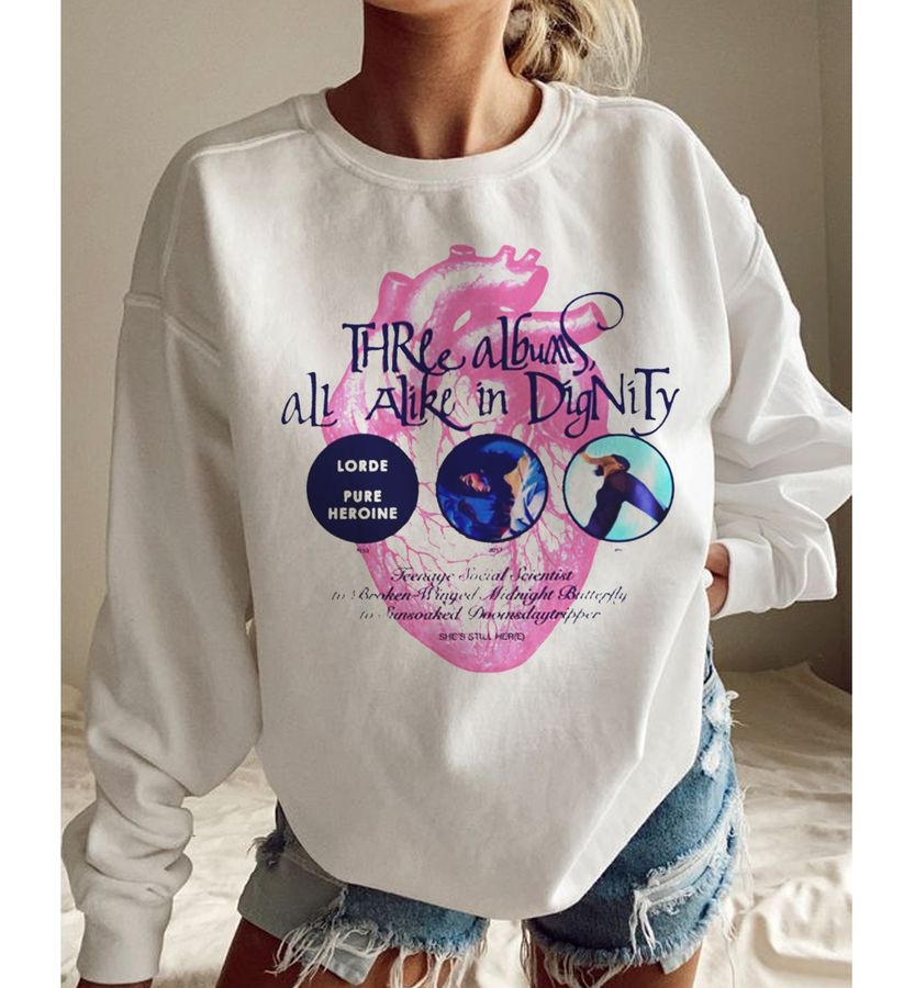 Three Albums All Alike In Dignity Solar Power Tour She’s Still Her Unisex Sweatshirt