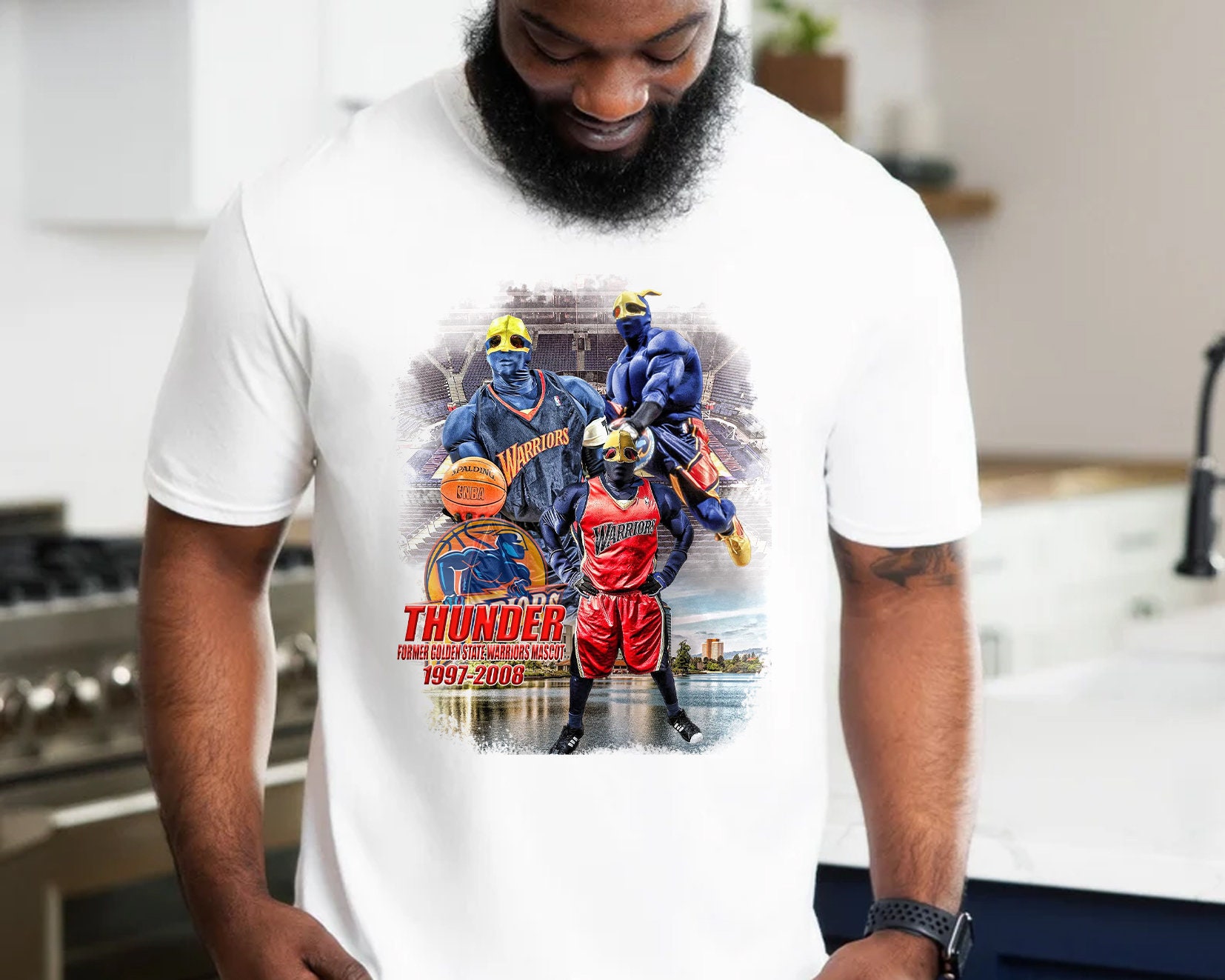 Thunder Voormalige Gsw Mascotte 1997-2008 Gsw Basketbal Unisex T-Shirt