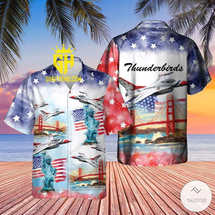 Thunderbirds USAF Air Show 4th of July Hawaiian Shirt For Fans