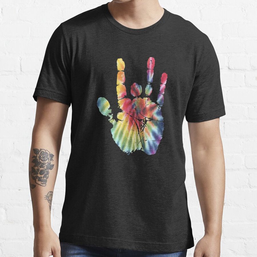 Tie Dye Jerry Garcia Hand Essential T-Shirt