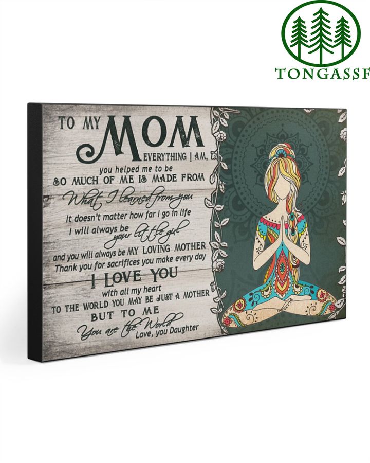 To My Mom Gallery Wrapped Canvas Prints