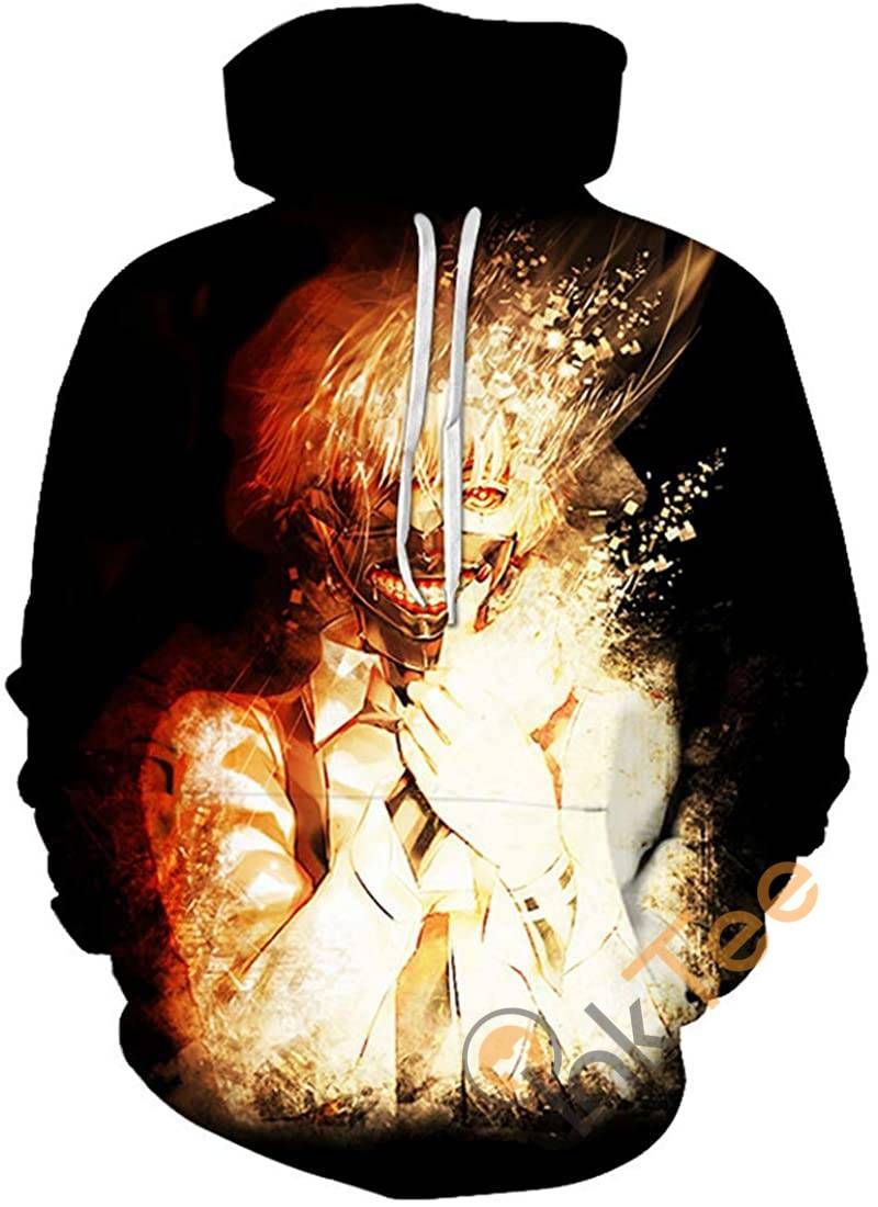 Tokyo Ghoul Print Pullover With Front Pocket Sku90 Hoodie 3D