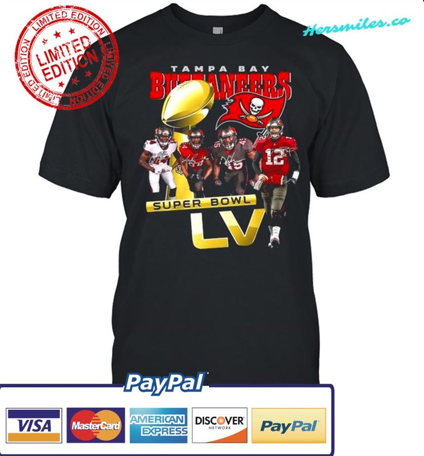 Tom Brady Devin White Lavonte David and Chris Godwin Tampa Bay Buccaneers With Super Bowl Lv 2021 Signatures shirt