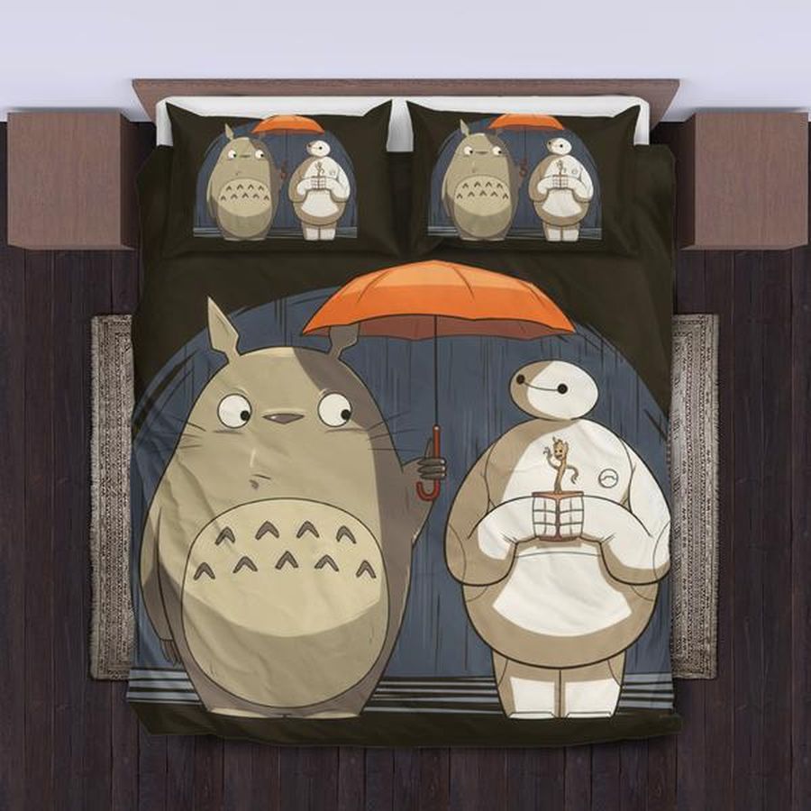 Totoro Baymax Bedding Set Duvet Cover Set