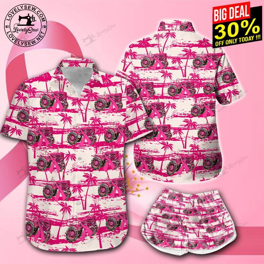 Tractor Wear Pink Tree Hawaii Shirt & Shorts BIT21082802-BIO21082802
