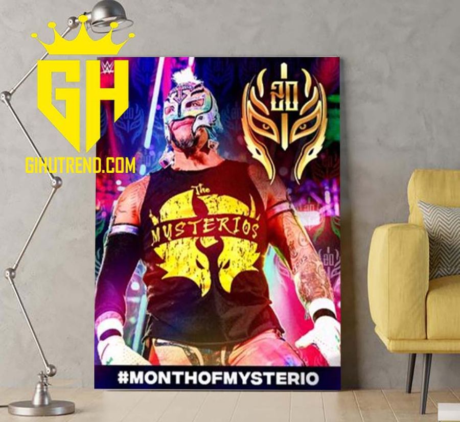TREND Rey Mysterio 20 Years WWE Anniversary Month Of Mysterio For Fans Poster Canvas