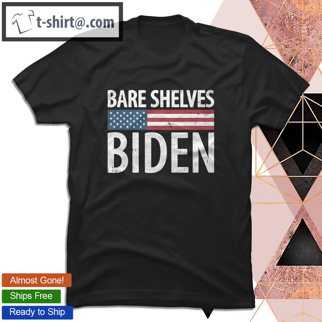Trending bare Shelves Biden American Flag T-Shirt