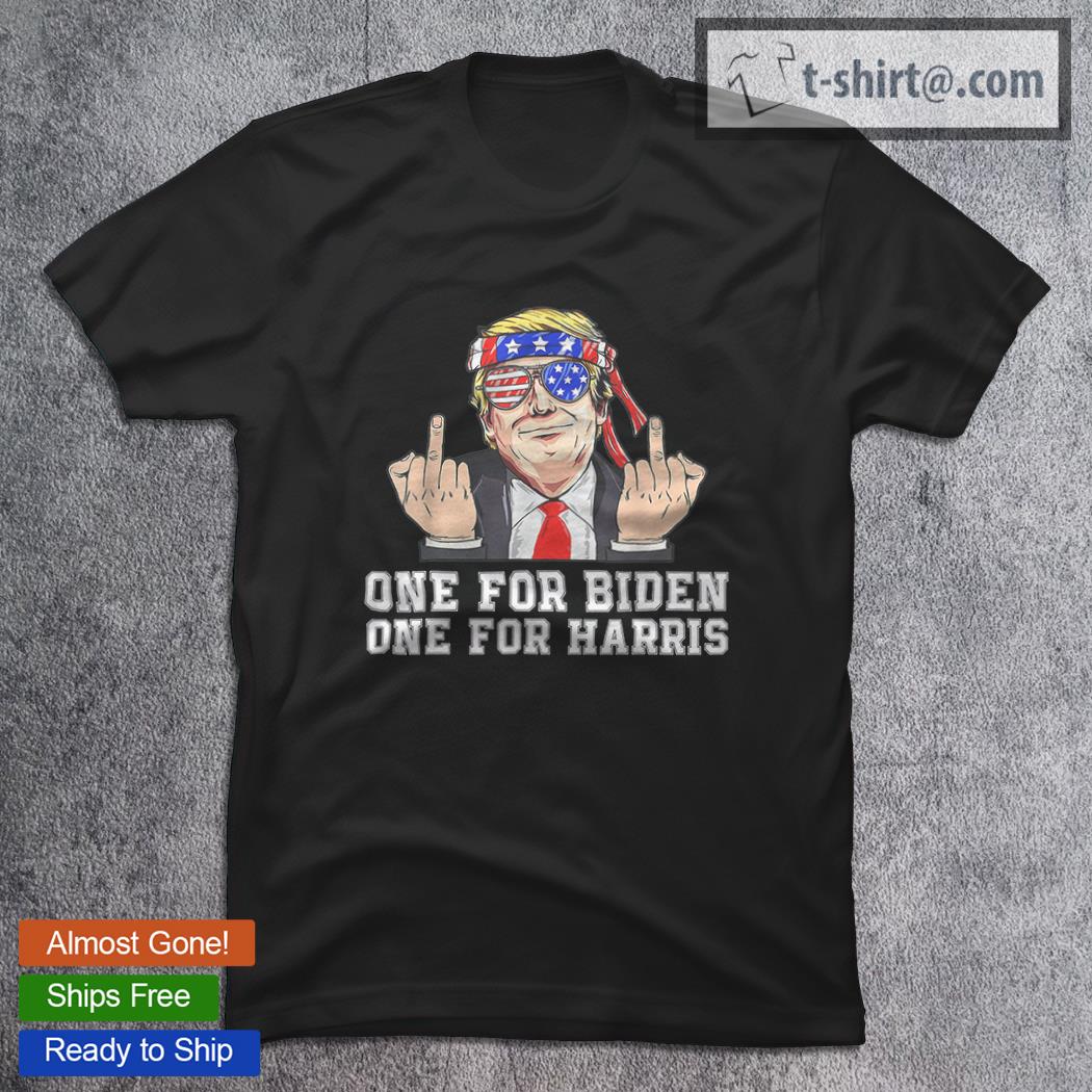 Trending donald Trump Middle Finger Biden Harris America Republican T-Shirt