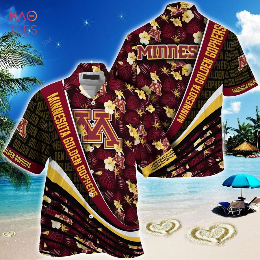 [TRENDING] Minnesota Golden Gophers Summer Hawaiian Shirt, With Tropical Flower Pattern For Fans