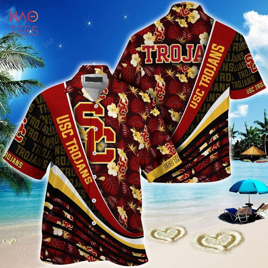 [TRENDING] USC Trojans Summer Hawaiian Shirt, With Tropical Flower Pattern For Fans