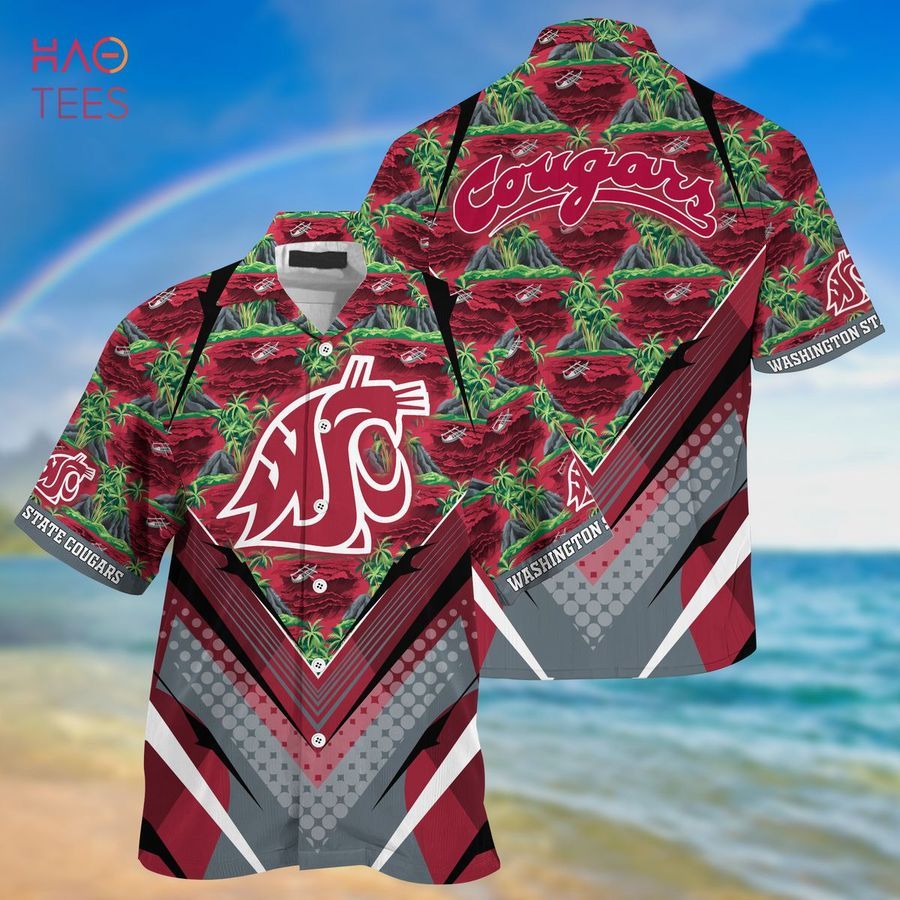 [TRENDING] Washington State Cougars Summer Hawaiian Shirt And Shorts, For Sports Fans This Season