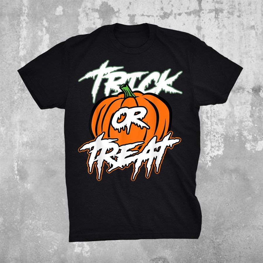 Trick Or Treat Pumpkin Halloween Jack O Lantern Spooky Shirt