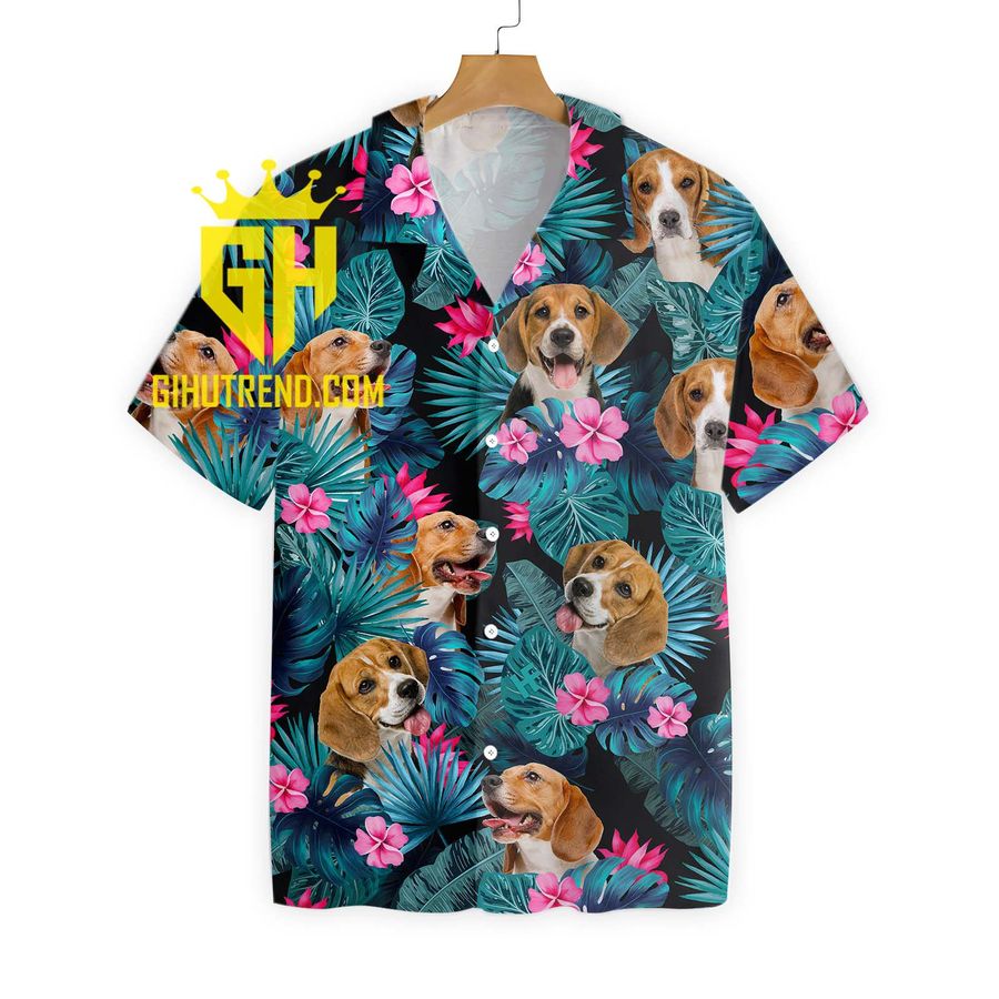 Tropical Beagle Hawaiian Shirt For Fans