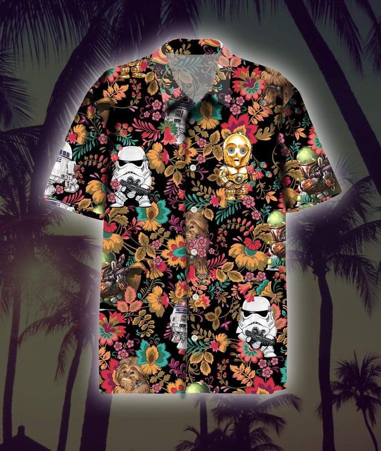 Tropical Hibiscus Star Hawaiian Shirt