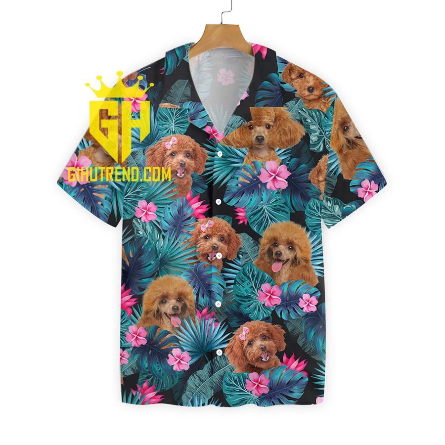Tropical Poodle Hawaiian Shirt For Fans