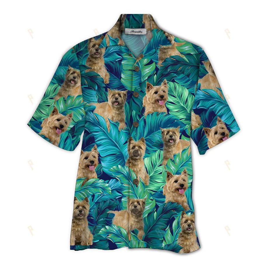 Tropical Summer Aloha Hawaiian Shirt Cairn Terrier QL-HG1579