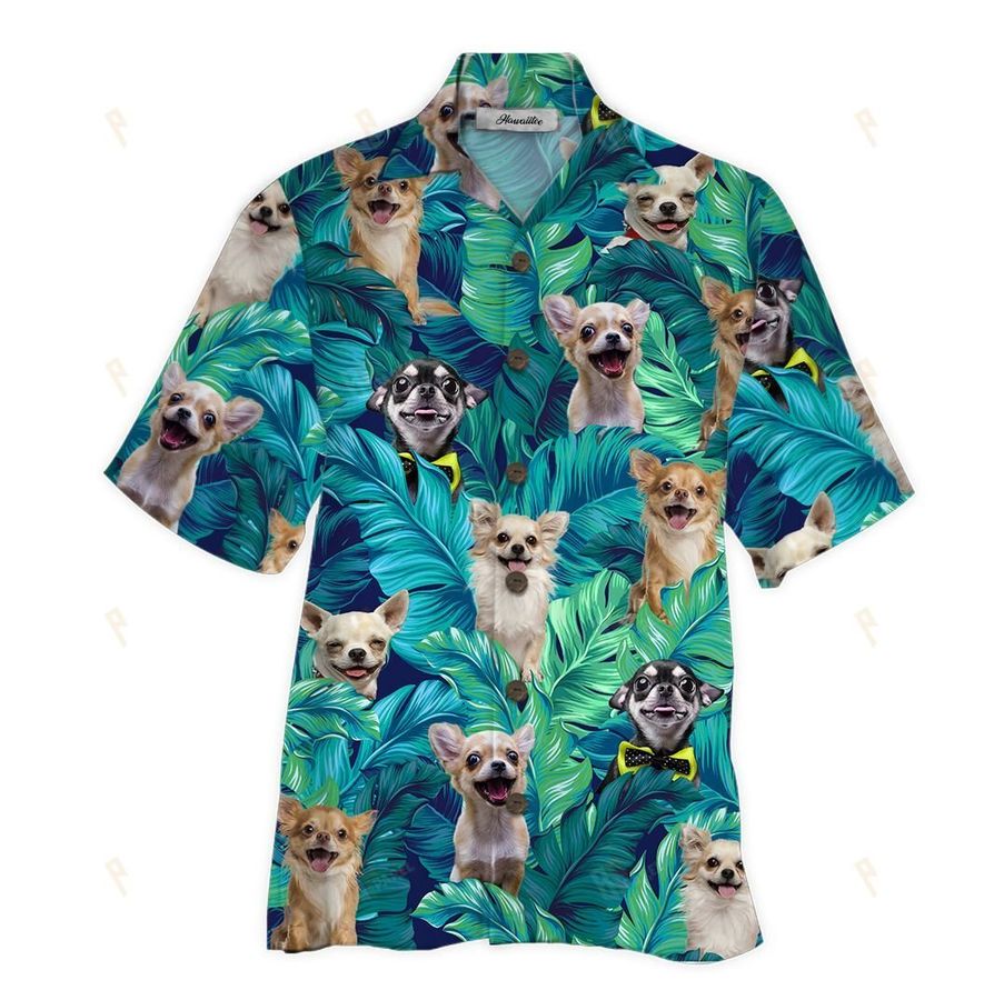 Tropical Summer Aloha Hawaiian Shirt Chihuahua HD-HG36
