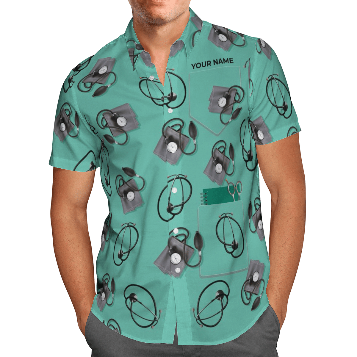 Tropical Summer Aloha Hawaiian Shirt Nurse HD-LC16