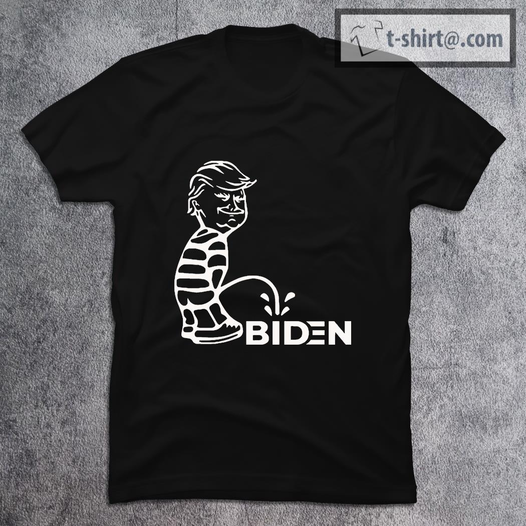 Trump Peeing On Biden Hilarious Funny Political shirt