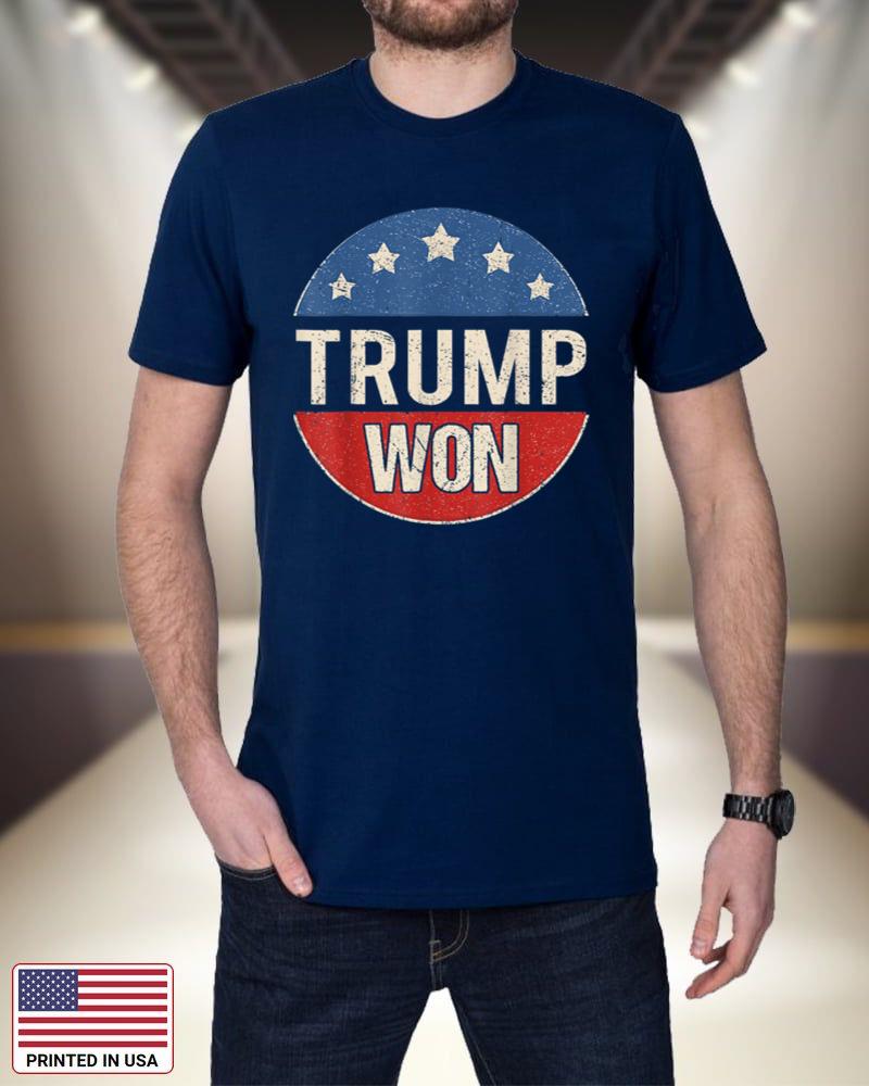 Trump Won T Shirt 4th of July USA American Flag Patriotic TNPIu
