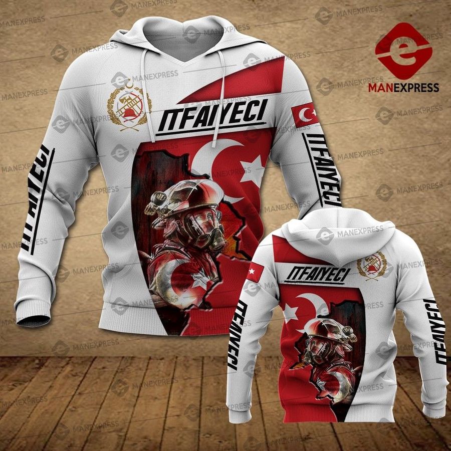 Turkish Firefighter 3D Hoodie For Men For Women All Over Printed Hoodie Blue