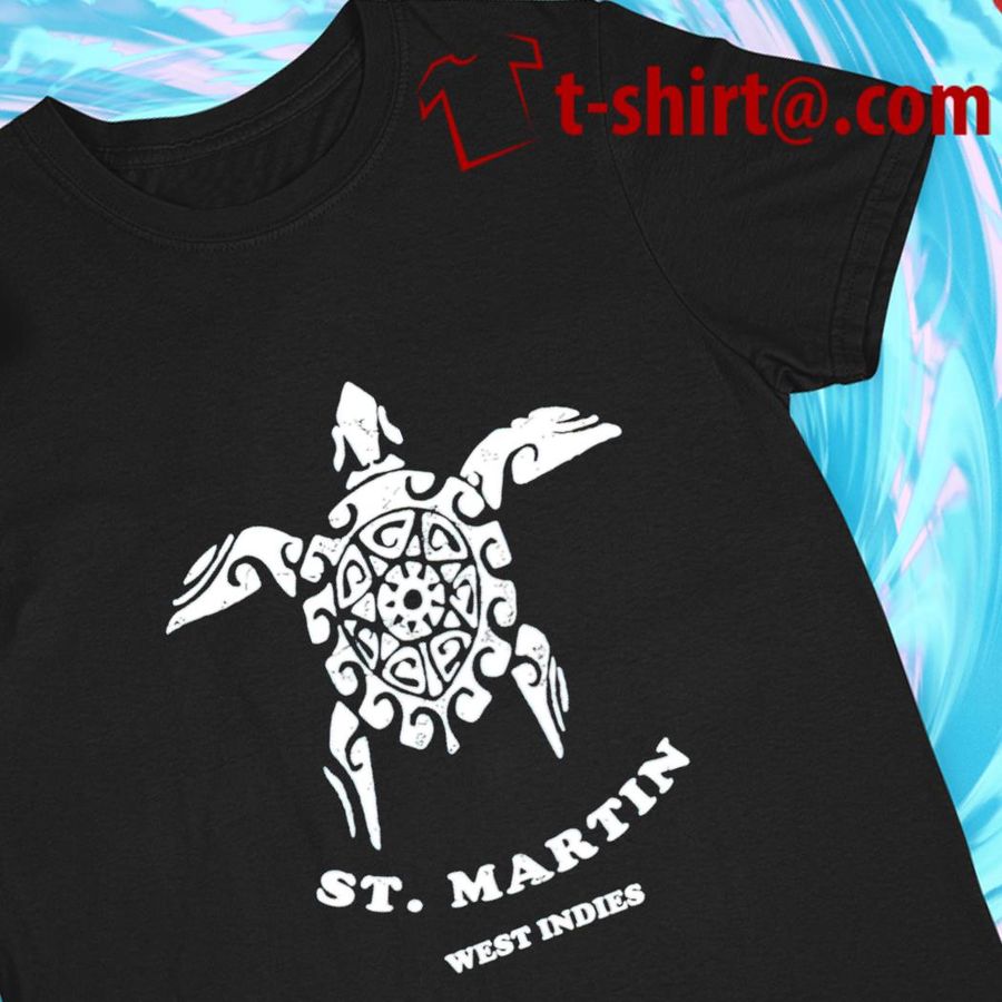 Turtle St. Martin west indies funny T-shirt