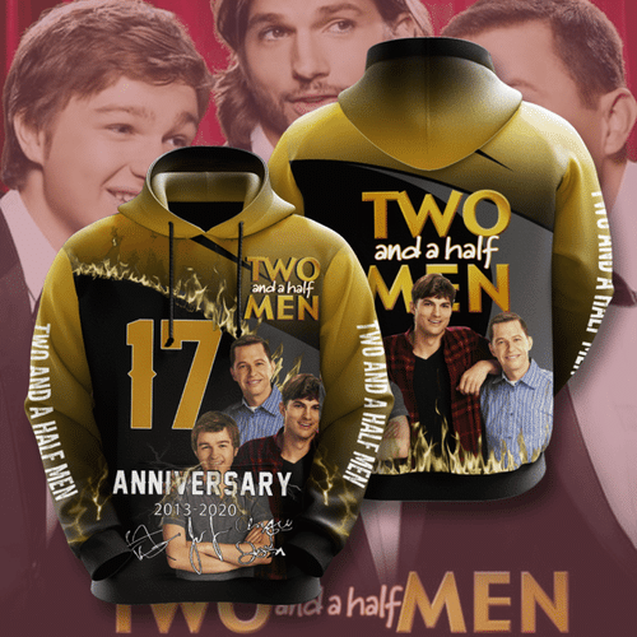 Two And A Half Men Movie Character Anniversary 17 Years 3D Hoodie.png