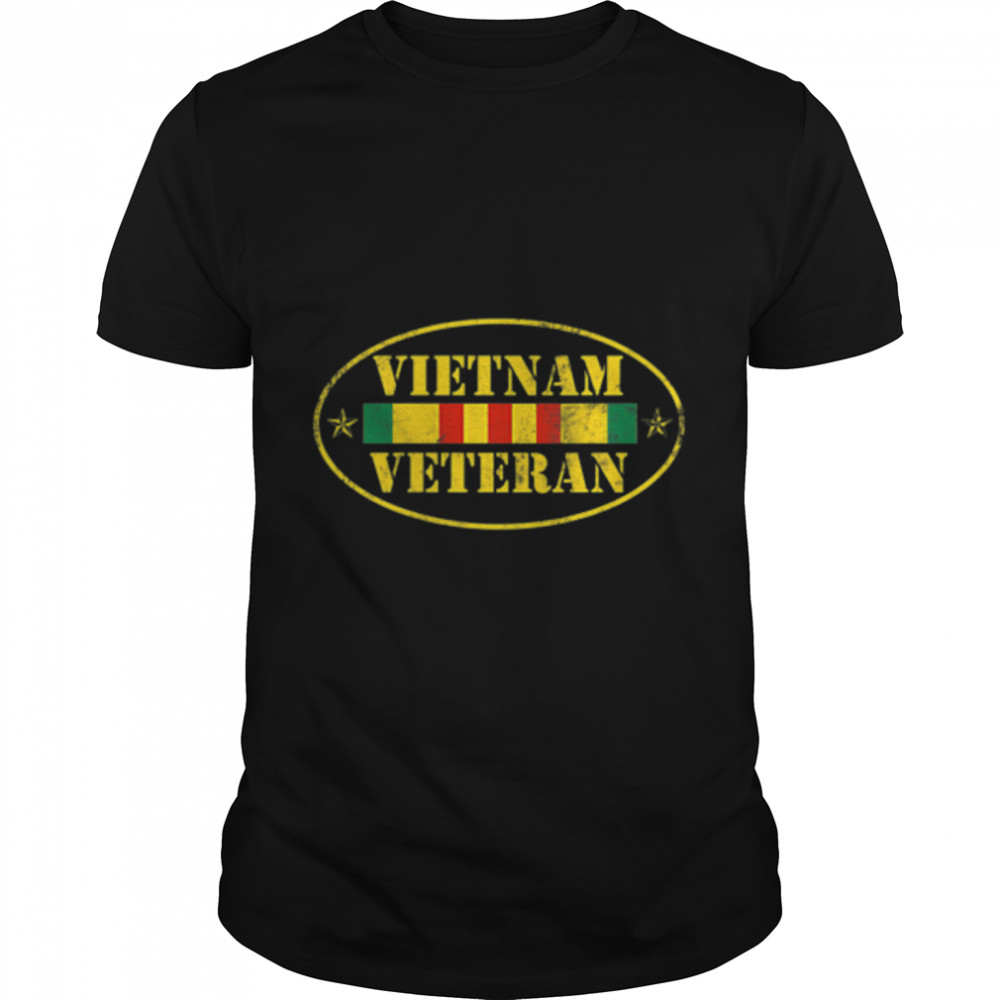 U.S Army Vietnam Veteran American Flag Soldier Vietnam War. T-Shirt B0B7DZDS12