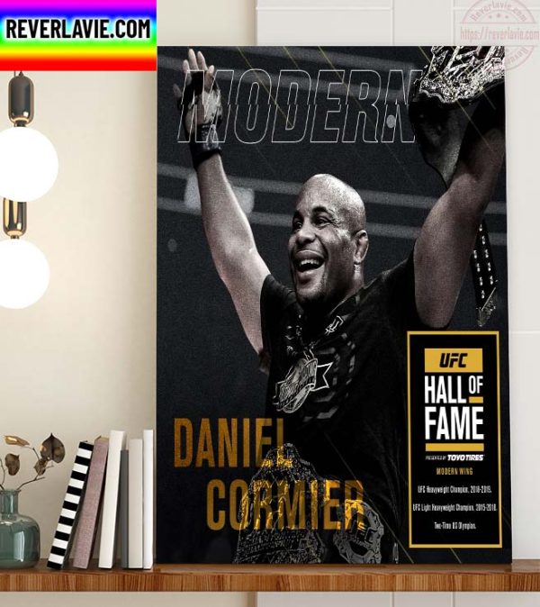UFC Hall of Fame HOF Modern Wing Daniel Cormier DC MMA Champions Home Decor Poster Canvas