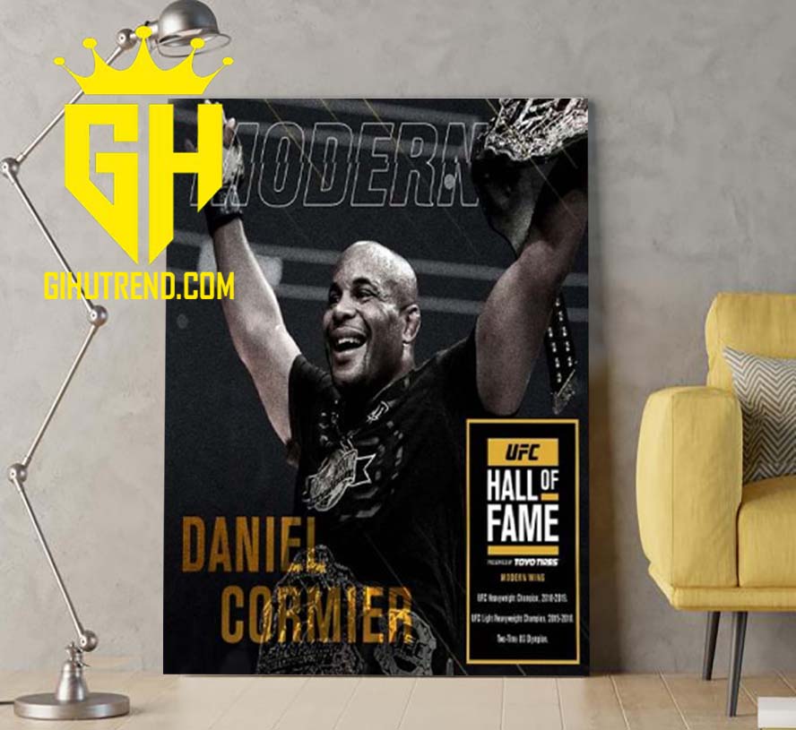 UFC Hall of Fame HOF Modern Wing Daniel Cormier DC MMA Champions Poster Canvas