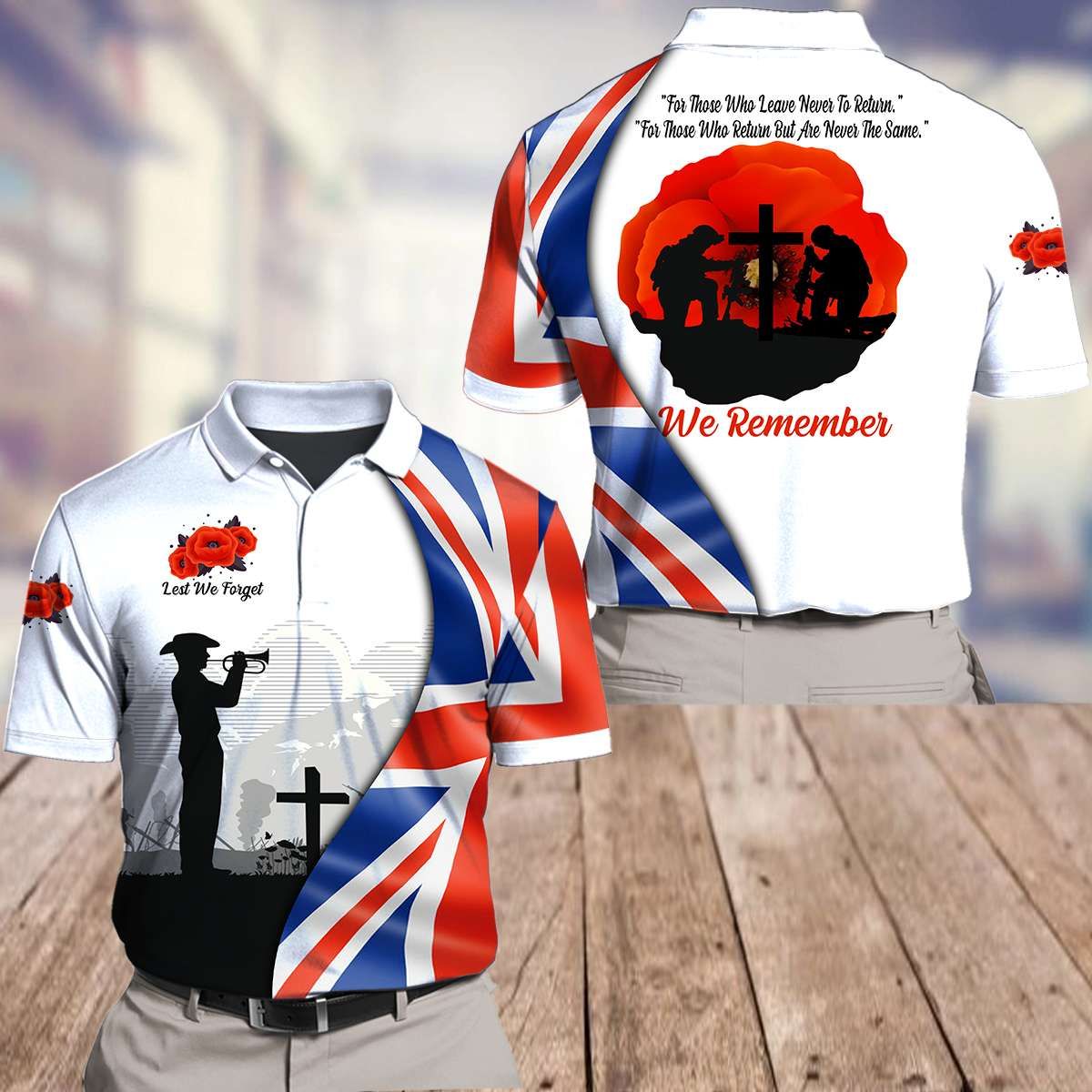 UK Remember who leave and never return 3D Polo Shirt
