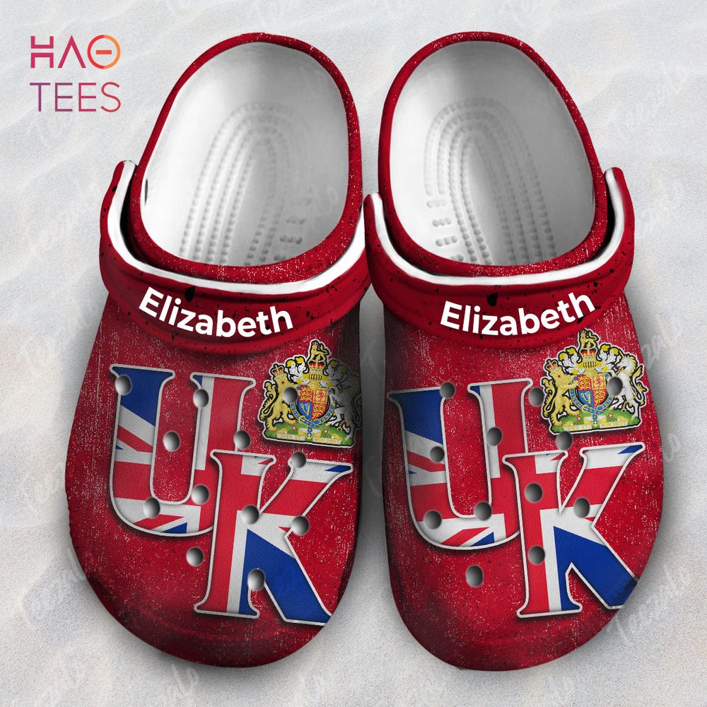UK United Kingdom Flag Symbol Personalized Crocs Shoes