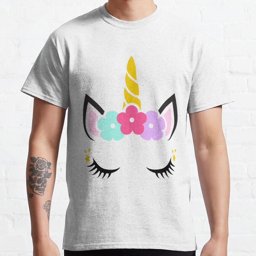Unicorn Face Birthday Classic T-Shirt