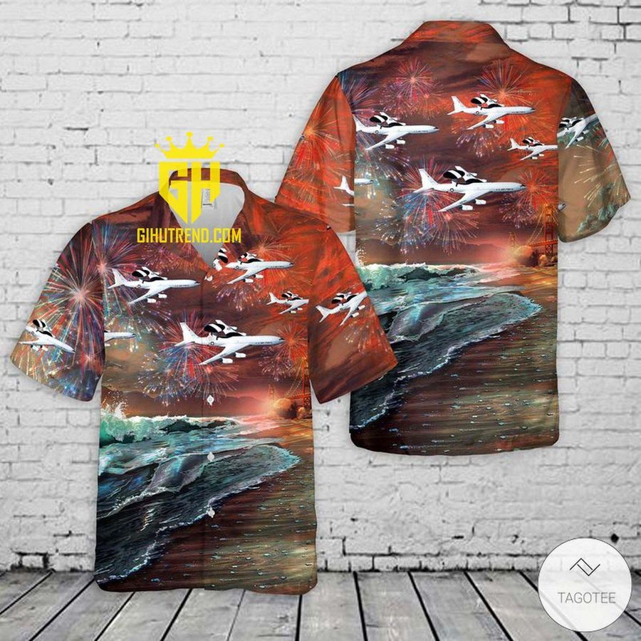United States Air Force Boeing E-3 Sentry Cool And Beautiful Hawaiian Shirt