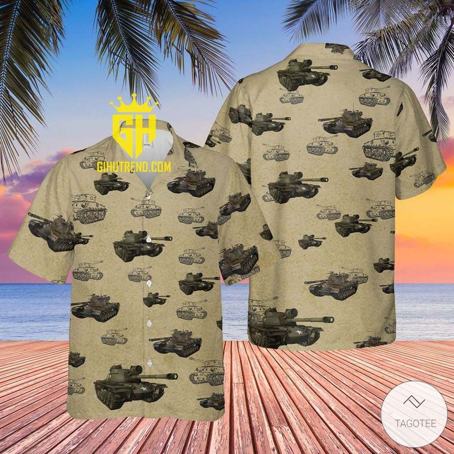 United States Army M48 Patton Tank Cool And Beautiful Hawaiian Shirt