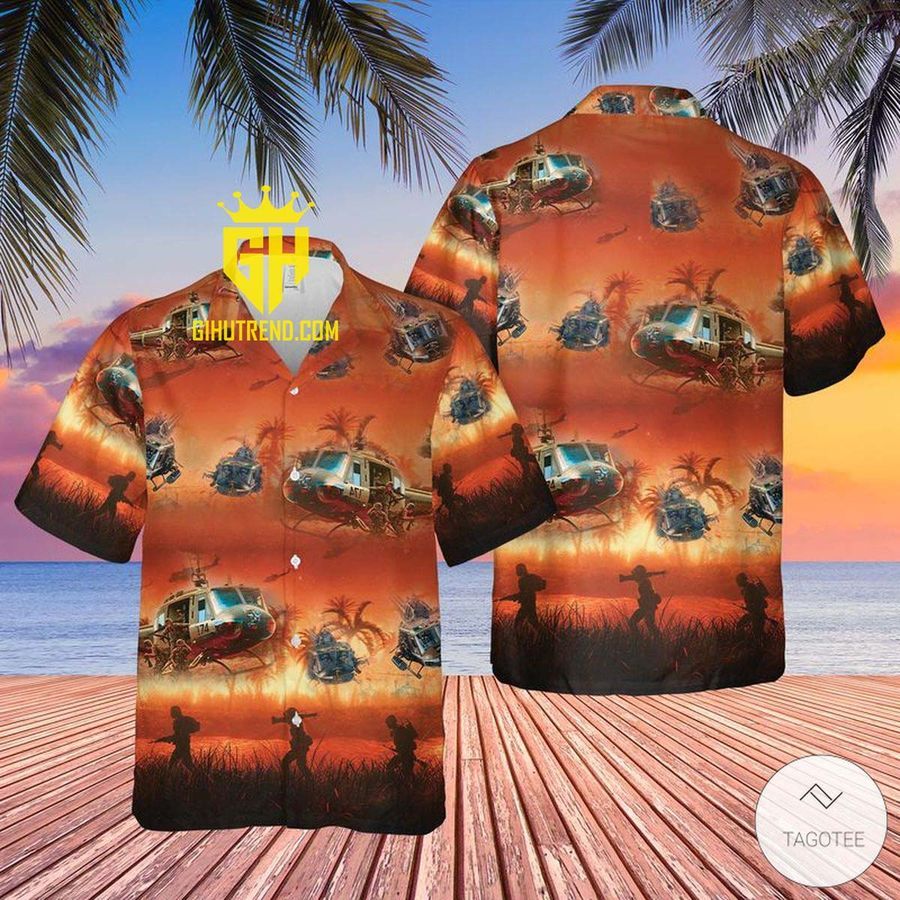 United States Army War Huey Helicopter Cool And Beautiful Hawaiian Shirt