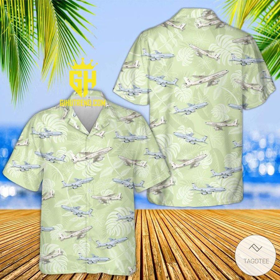 US Air Force Northrop Grumman E-8 Joint STARS Hawaiian Shirt And Hawaiian Shorts