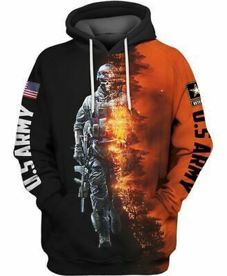 Us Army Veteran Fire Pullover And Zip Pered Hoodies Custom 3D Graphic Printed 3D Hoodie All Over Print Hoodie For Men For Women