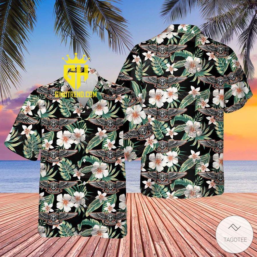 US Navy Enlisted Aviation Warfare Specialist Hawaiian Shirt For Fans